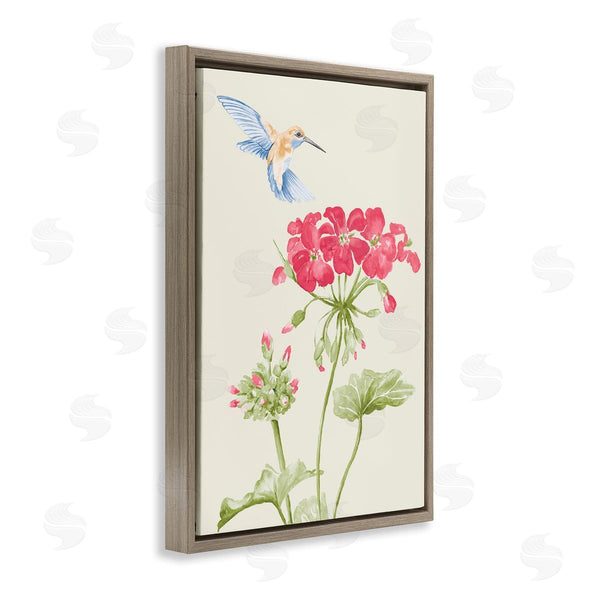 Stupell Industries Patricia Pinto | Geraniums And Hummingbird