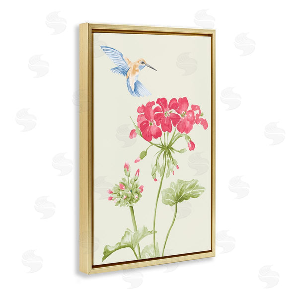 Stupell Industries Patricia Pinto | Geraniums And Hummingbird