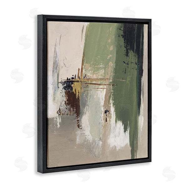 Stupell Industries Patricia Pinto | Green & Tan Brush Strokes Wall Art