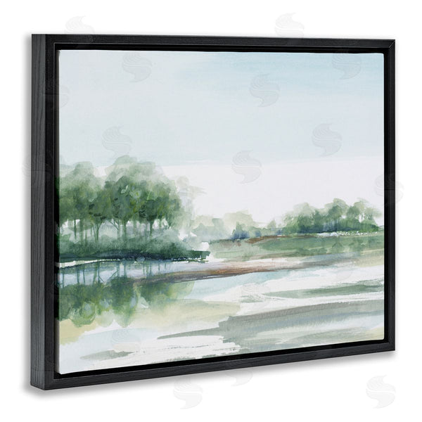 Stupell Industries PATRICIA PINTO | Green Toned Water Landscape