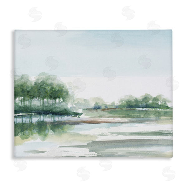 stupell industries PATRICIA PINTO | Green Toned Water Landscape