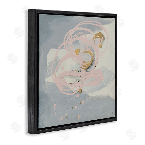 Stupell Industries Patricia Pinto | Grey With Pink Swirl