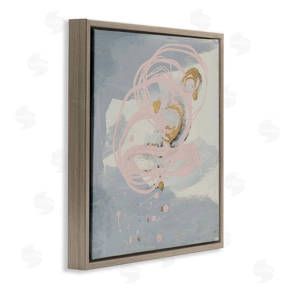 Stupell Industries Patricia Pinto | Grey With Pink Swirl