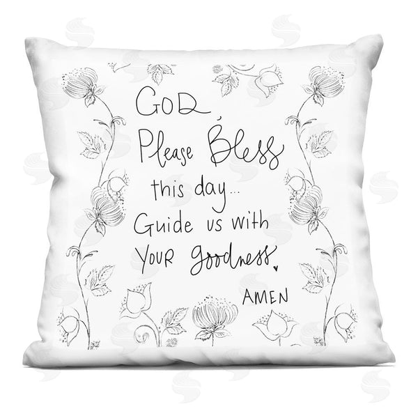 stupell industries Patricia Pinto | Guide Us With Your Goodness Throw Pillow
