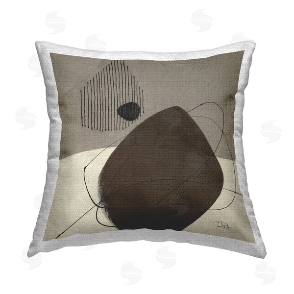 Stupell Industries Patricia Pinto | Hidden Lines Abstraction Printed Throw Pillow
