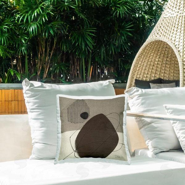 Stupell Industries Patricia Pinto | Hidden Lines Abstraction Printed Throw Pillow
