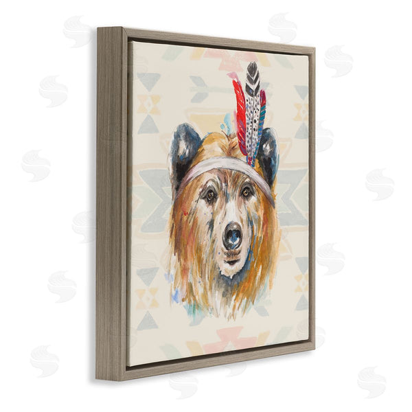 Stupell Industries Patricia Pinto | Indigenous Bear Geometric Wildlife Wall Art