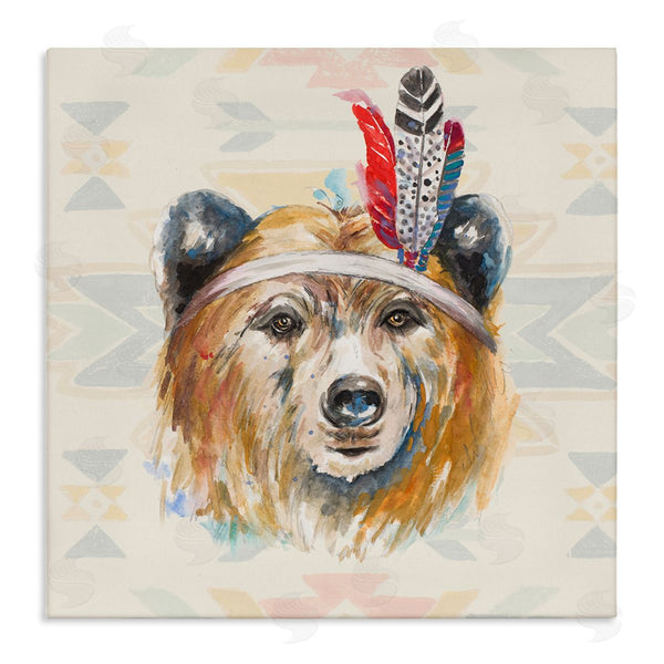 stupell industries Patricia Pinto | Indigenous Bear Geometric Wildlife Wall Art