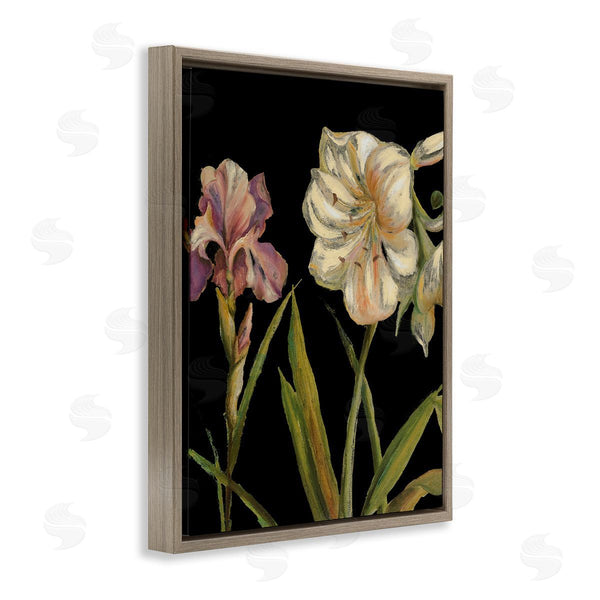 Stupell Industries Patricia Pinto | Iris Flowers On Black