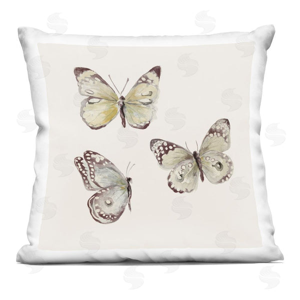 stupell industries Patricia Pinto | Isolated Butterflies Trio Throw Pillow