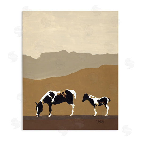 stupell industries Patricia Pinto | Modern Mountains Horses Wall Art