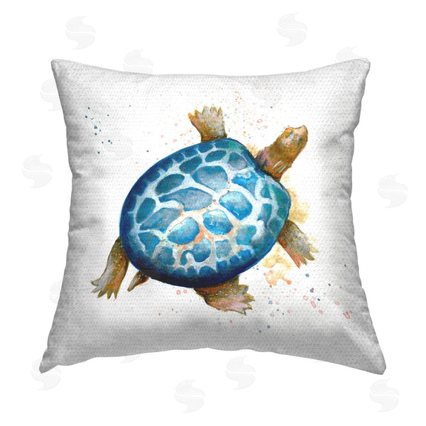 Stupell Industries Patricia Pinto | Modern Speckled Turtle Printed Throw Pillow