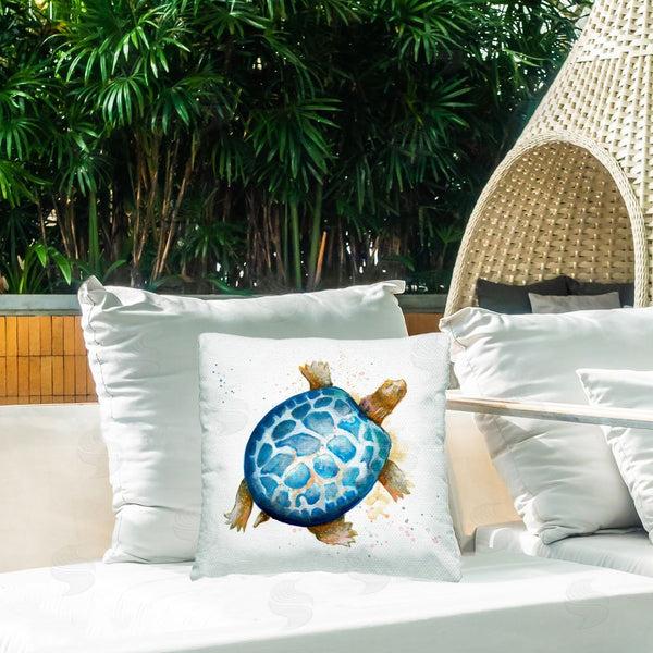 Stupell Industries Patricia Pinto | Modern Speckled Turtle Printed Throw Pillow