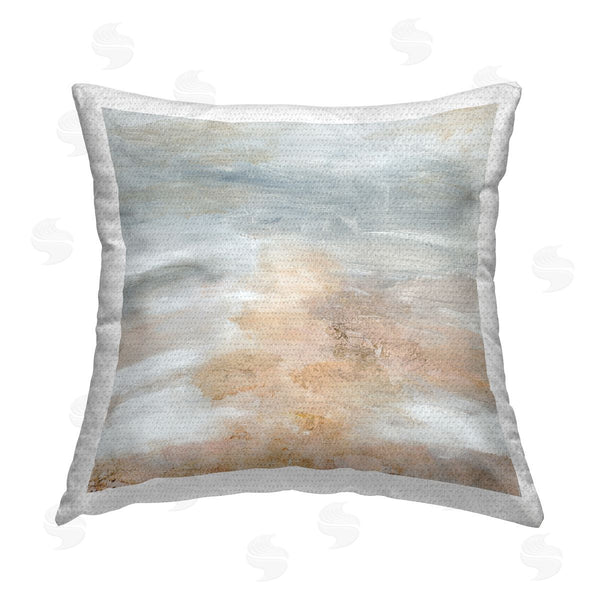 Stupell Industries Patricia Pinto | Muted Brushed Grey Printed Throw Pillow