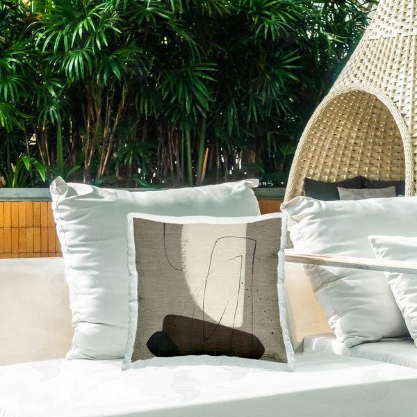 Stupell Industries Patricia Pinto | Natural Oblong Shapes Printed Throw Pillow