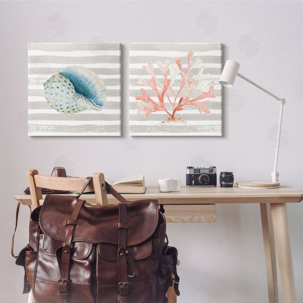 Stupell Industries Patricia Pinto | Nautical Curved Shell Pink Coral Wall Art