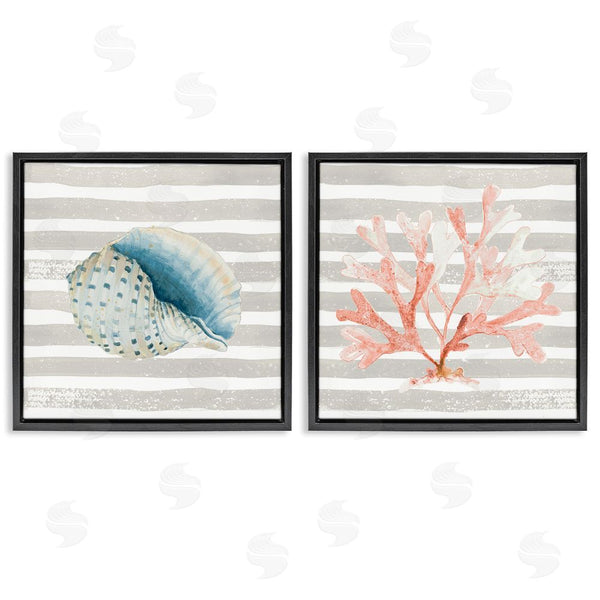 Stupell Industries Patricia Pinto | Nautical Curved Shell Pink Coral Wall Art