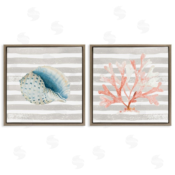 Stupell Industries Patricia Pinto | Nautical Curved Shell Pink Coral Wall Art
