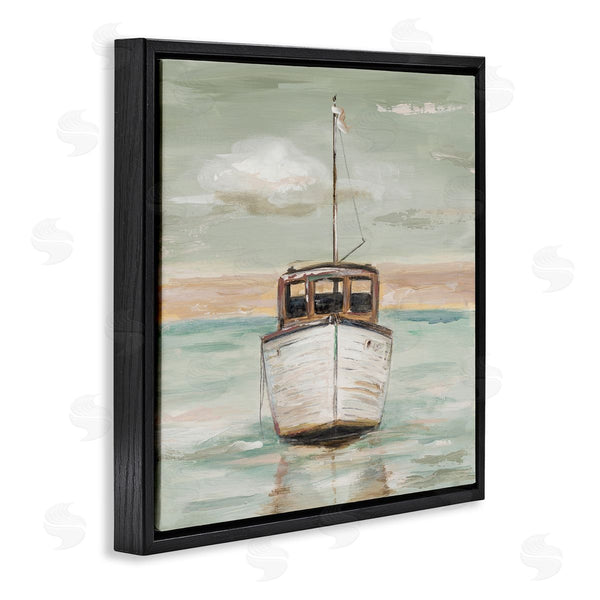 Stupell Industries Patricia Pinto | Navigating Water Vessel Ocean Crossroads Sunset Painting Wall Art