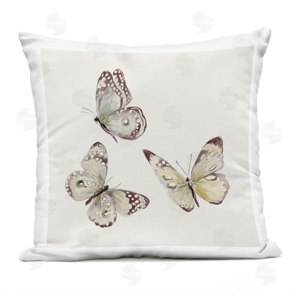 Stupell Industries Patricia Pinto | Neutral Isolated Butterflies Throw Pillow