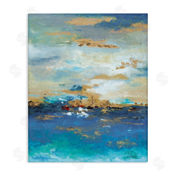 stupell industries Patricia Pinto | Ocean View with Tan Accents