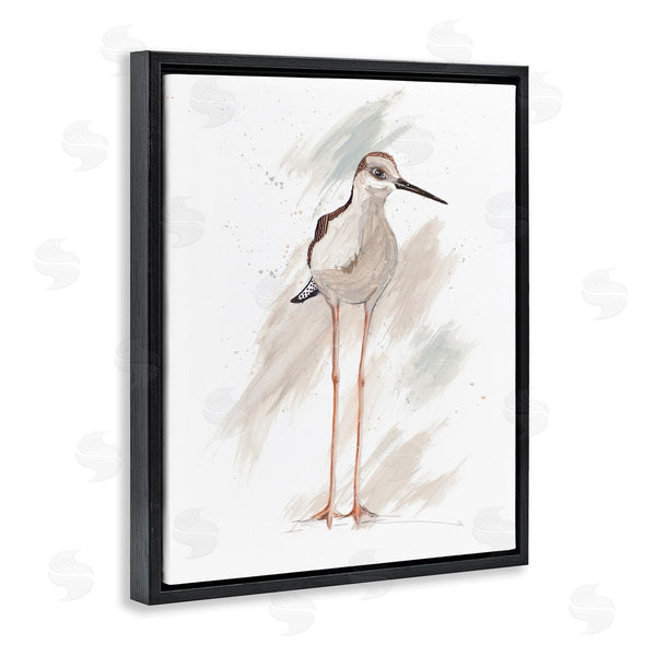 Stupell Industries Patricia Pinto | Passive Shorebird Long Beak Bird Illuminated Beach Wall Art