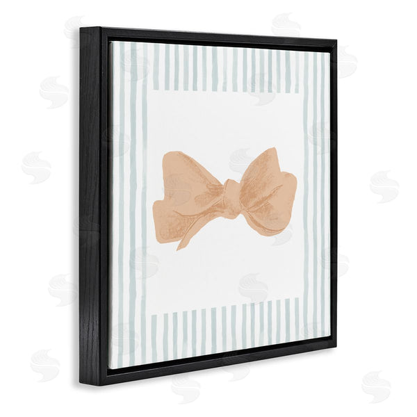 Stupell Industries PATRICIA PINTO | Pastel Bow In Striped Border