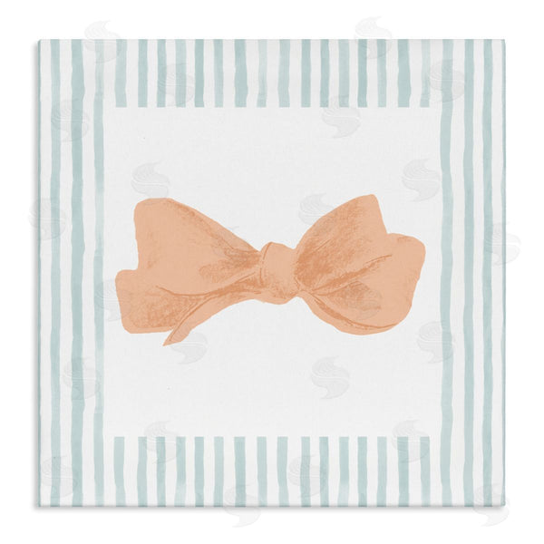 stupell industries PATRICIA PINTO | Pastel Bow in Striped Border