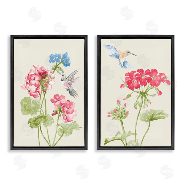 Stupell Industries Patricia Pinto | Pink Geranium Hummingbirds Wall Art