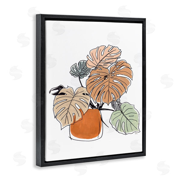 Stupell Industries Patricia Pinto | Playful Monstera Leaves Tropical House Plant