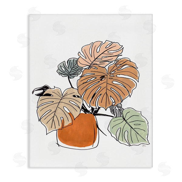 stupell industries Patricia Pinto | Playful Monstera Leaves Tropical House Plant