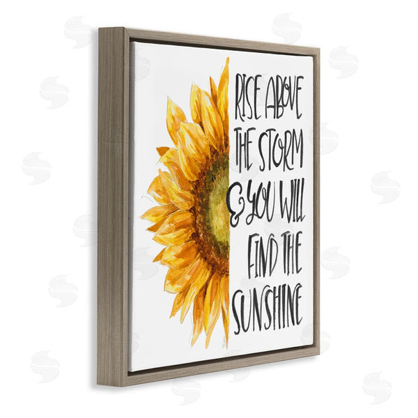 Stupell Industries Patricia Pinto | Rise Above Storm Sunflower Floral Wall Art
