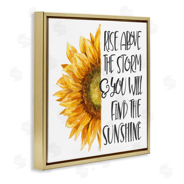 Stupell Industries Patricia Pinto | Rise Above Storm Sunflower Floral Wall Art