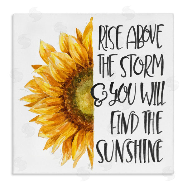 stupell industries Patricia Pinto | Rise Above Storm Sunflower Floral Wall Art