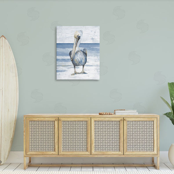 Stupell Industries Patricia Pinto | Rustic Nautical Pelican Wall Art