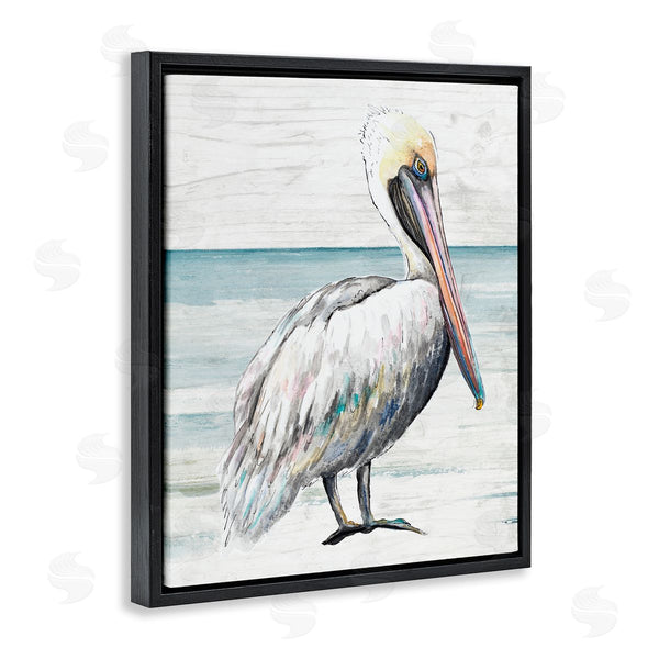 Stupell Industries Patricia Pinto | Rustic Pelican On Shoreline