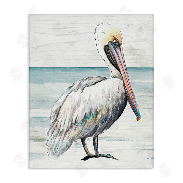 stupell industries Patricia Pinto | Rustic Pelican on Shoreline
