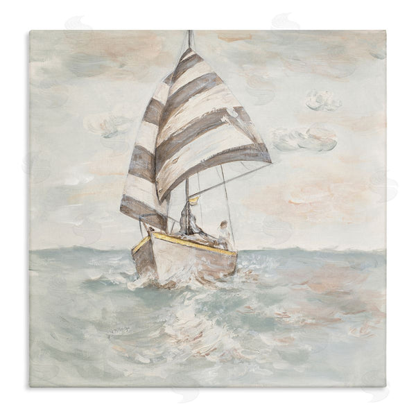 stupell industries Patricia Pinto | Sailing Fishing Boat High Tide Open Sea Wall Art