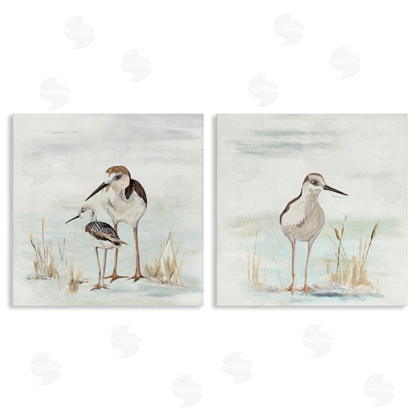 stupell industries Patricia Pinto | Sandpipers Among Beach Grasses