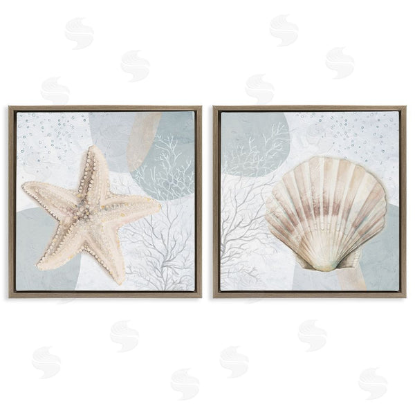 Stupell Industries Patricia Pinto | Scallop Starfish Sealife Wall Art