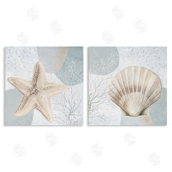 stupell industries Patricia Pinto | Scallop Starfish Sealife Wall Art