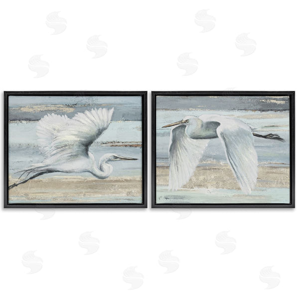 Stupell Industries Patricia Pinto | Soaring Egrets Over Shore