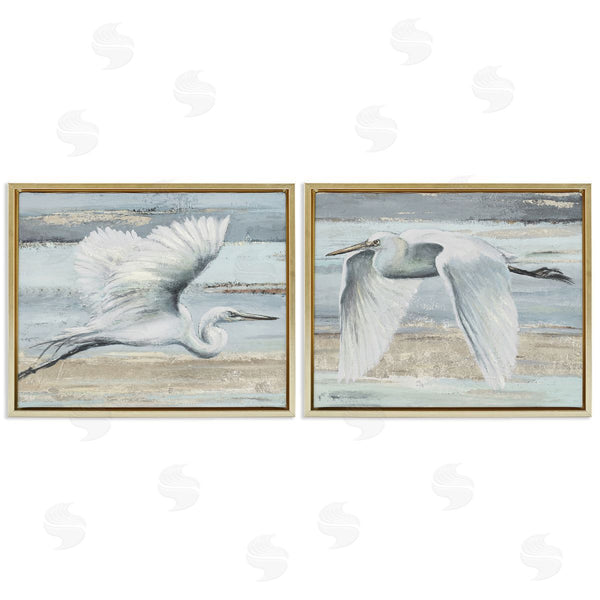 Stupell Industries Patricia Pinto | Soaring Egrets Over Shore