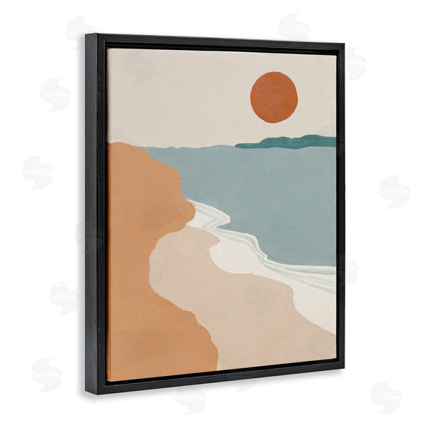Stupell Industries Patricia Pinto | Soft Neutral Coastal Landscape Terracotta Brown