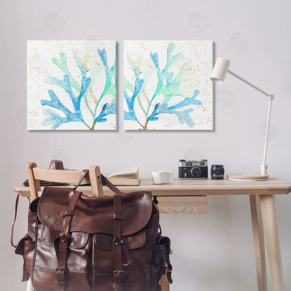 Stupell Industries Patricia Pinto | Speckled Blue Green Coral Wall Art