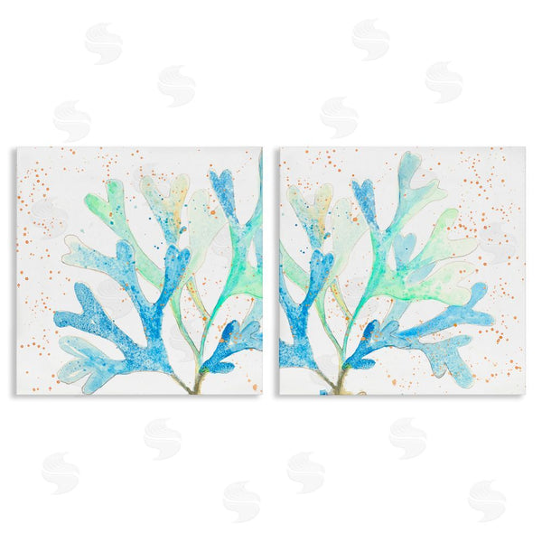 stupell industries Patricia Pinto | Speckled Blue Green Coral Wall Art