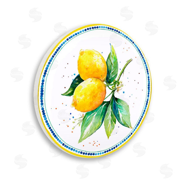 stupell industries Patricia Pinto | Speckled Lemons in Circle Wall Art