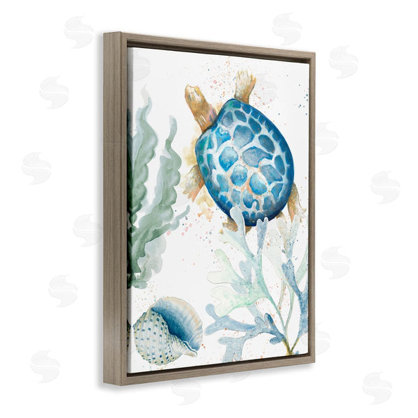 Stupell Industries Patricia Pinto | Speckled Turtle And Coral
