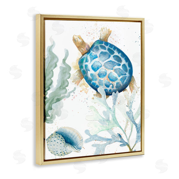 Stupell Industries Patricia Pinto | Speckled Turtle And Coral