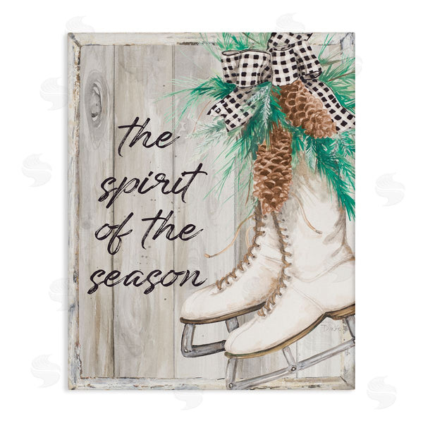 stupell industries Patricia Pinto | Spirit of Season Winter Ice Skates